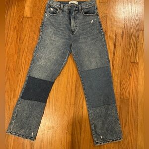 Abercrombie patchwork jeans